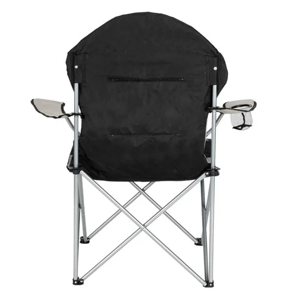 StoneRest™ Foldable Camp Chair – Midnight Black