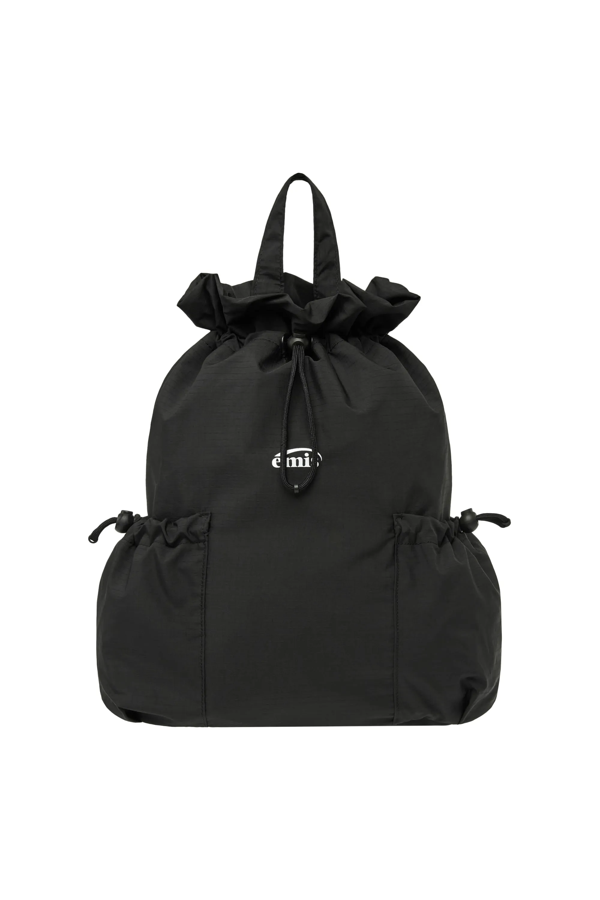 STRING ONE-SHOULDER BACKPACK-BLACK