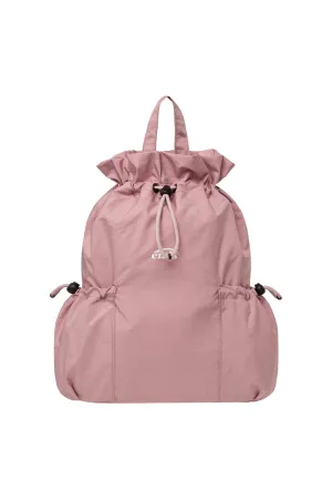 STRING ONE-SHOULDER BACKPACK-PINK