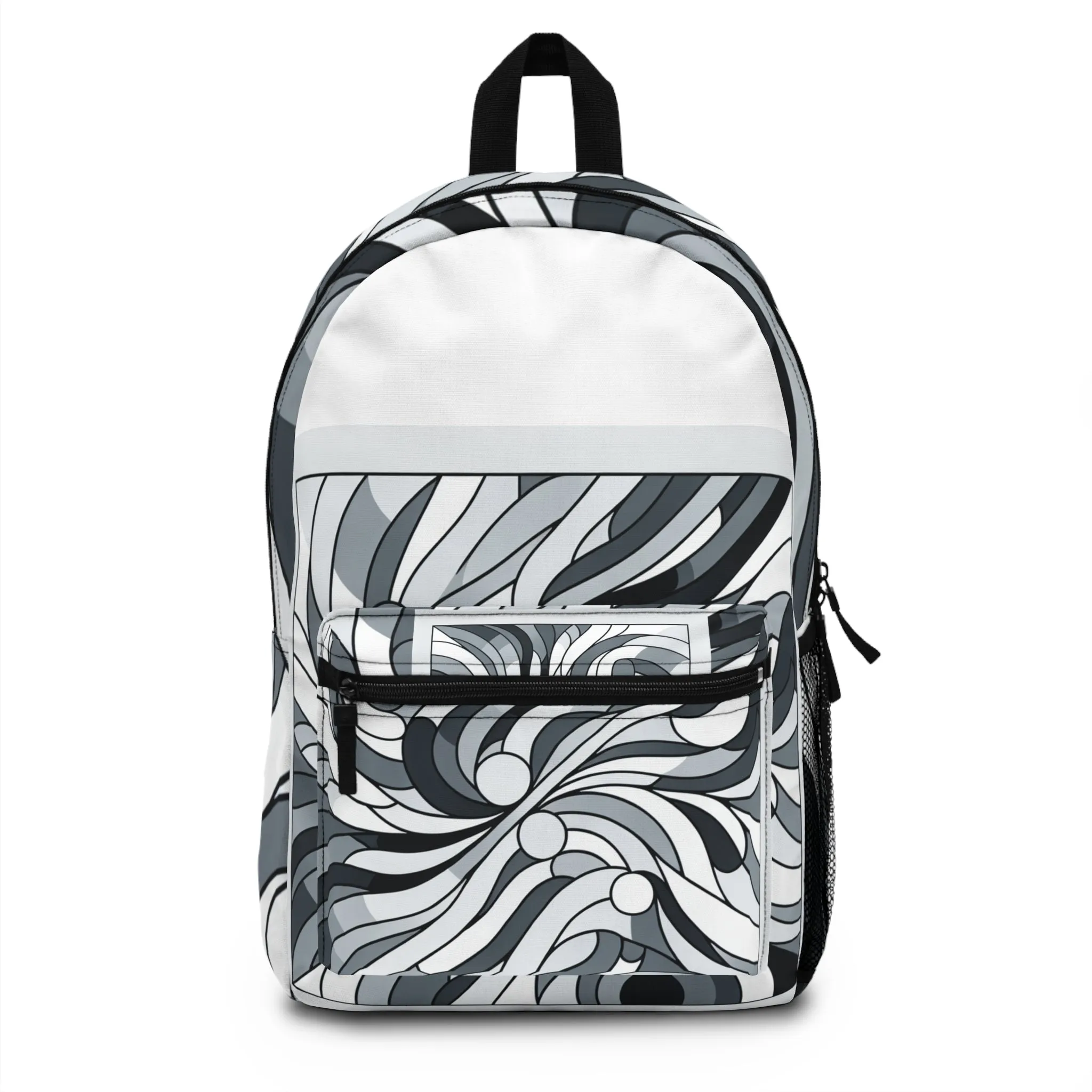 Stylish Abstract Swirl Backpack - Trendy & Modern Design for Everyday Use