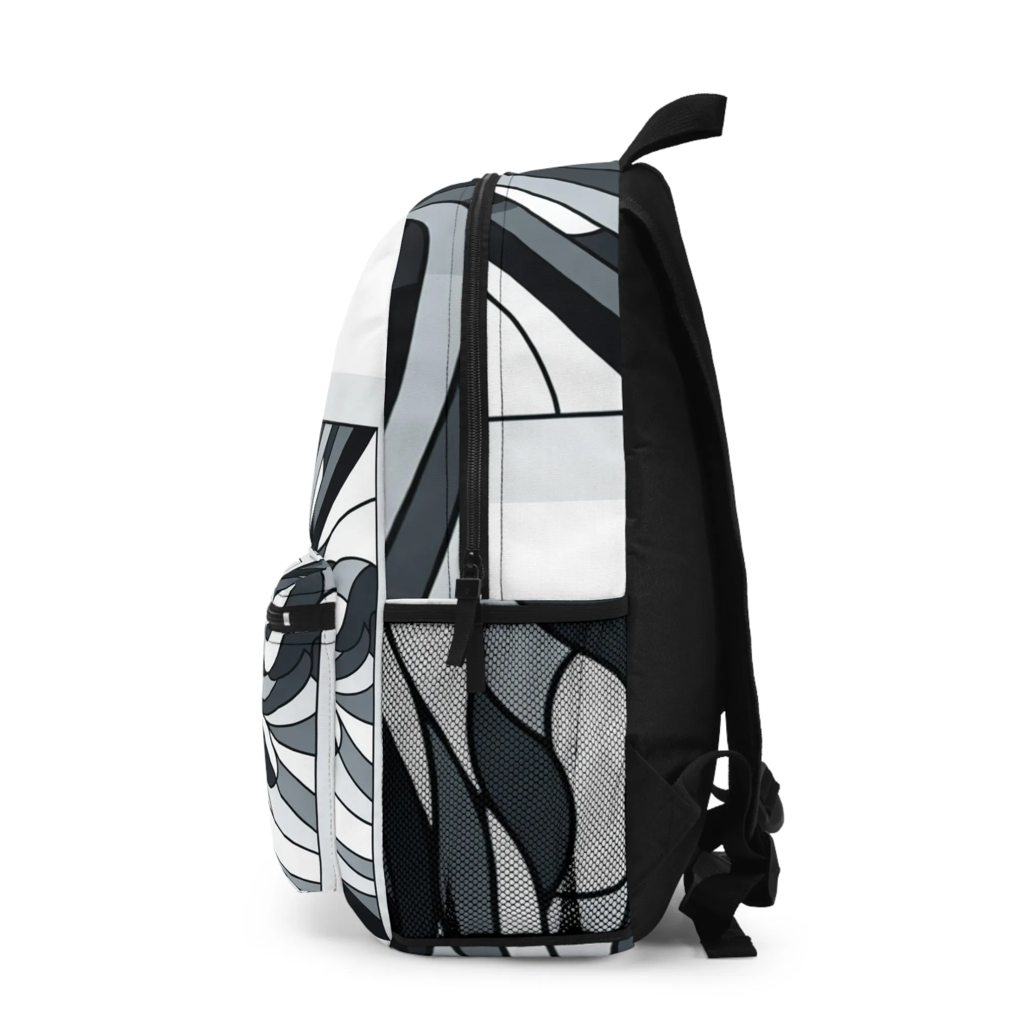 Stylish Abstract Swirl Backpack - Trendy & Modern Design for Everyday Use