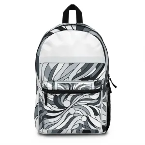 Stylish Abstract Swirl Backpack - Trendy & Modern Design for Everyday Use