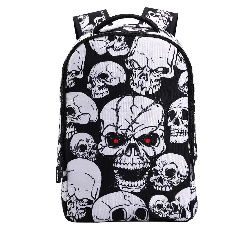 Stylish Skull Sports Backpack for Students