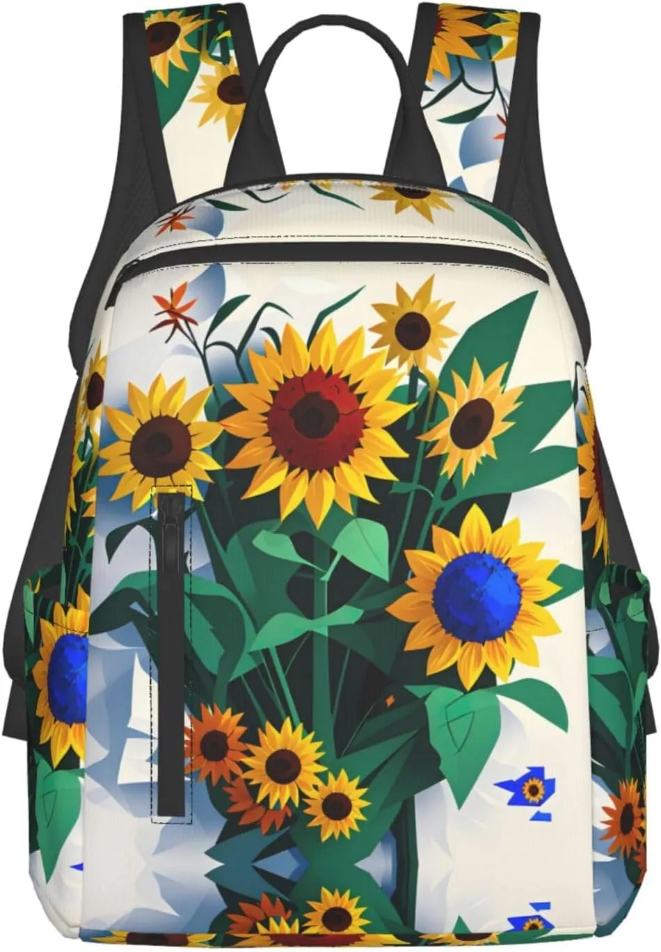 Sunflower bee print Fashion Backpacks Hiking Camping Day bags Men Women Traveling Outdoor backpacks