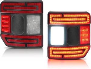 SUPAREE LED Tail Lights with Brake Light Reverse Light Turn Signal Lamp Running Light Fit for Jeep Gladiator JT 2020 2021 2022 2023 2024 2025, 2PCS