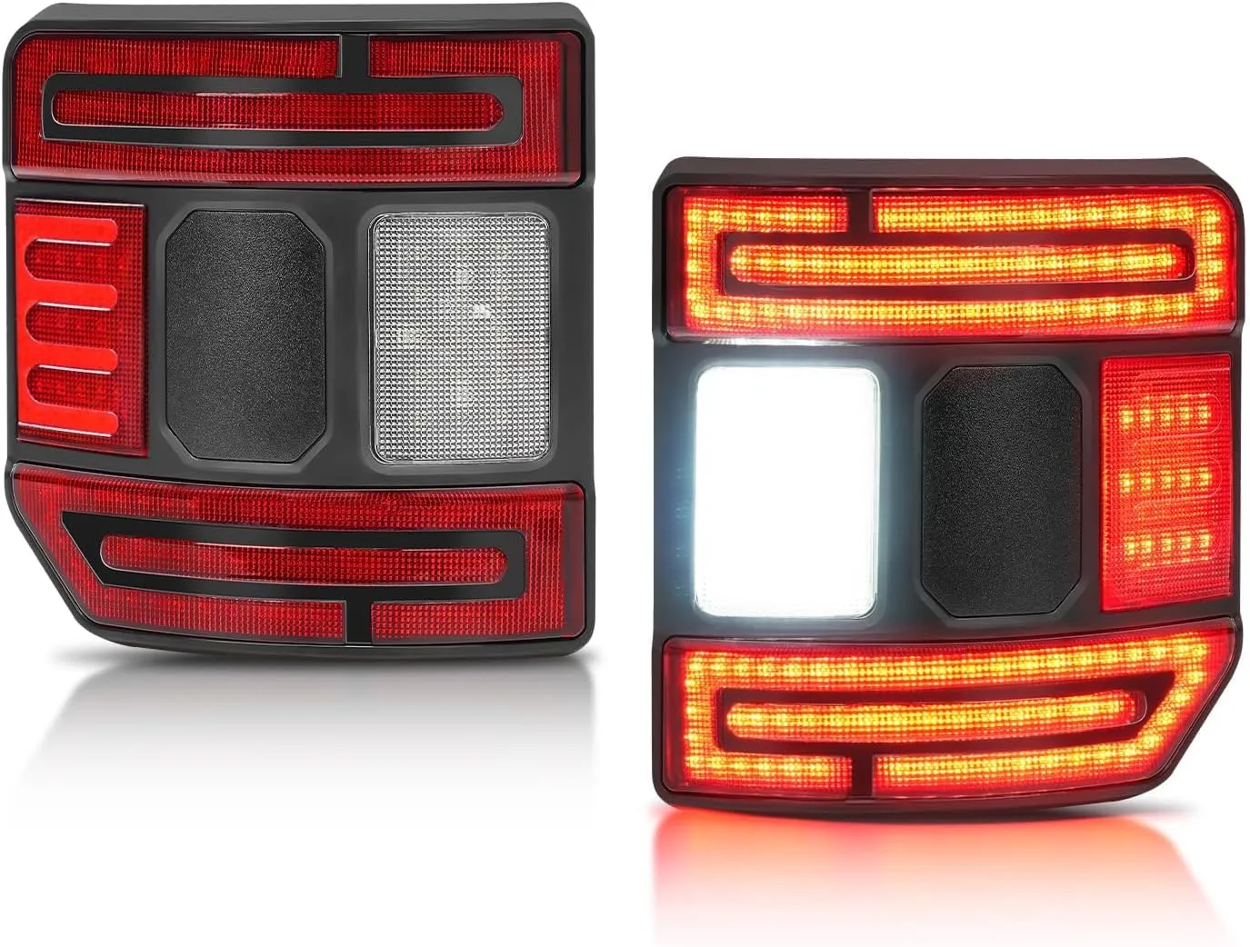 SUPAREE LED Tail Lights with Brake Light Reverse Light Turn Signal Lamp Running Light Fit for Jeep Gladiator JT 2020 2021 2022 2023 2024 2025, 2PCS