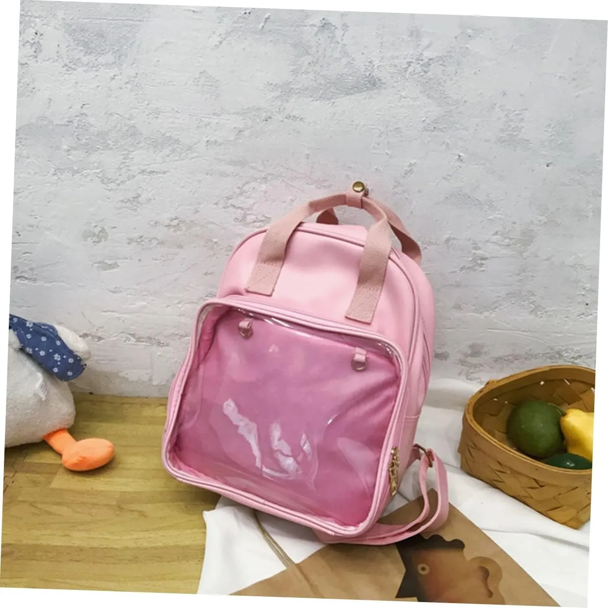Super Spacious School Backpacks Candy Pvc for Women Girls Men Large Capacity Adjustable Straps