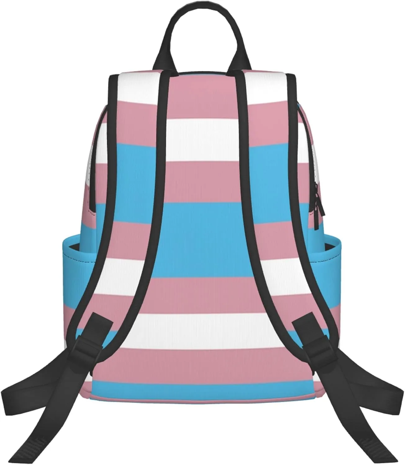 SWEET TANG Transgender Pride Flag Backpack with Adjustable Padded Straps Backpacks for Running, Travel, Hiking, Camping