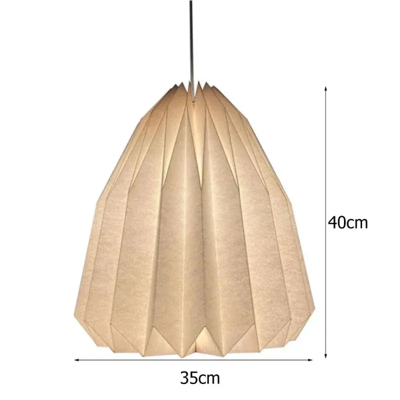 Taavita Hanging Lamp – Foldable Paper Lantern in Nordic Style for Living Room & Bedroom