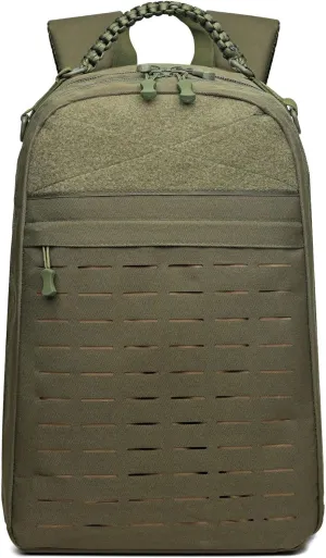 Tactical Assault Backpack，Heavy duty zipper，Travel Laptop Backpacks，Hiking Backpack military backpack, Rucksack. (army green)