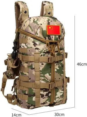 Tactical Backpack Military Molle Hiking 20-35L Tactical Outdoor Riding Shooting Hiking Bag Camouflage Army Green