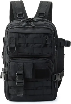 Tactical Backpack Military Molle Hiking 20L Outdoor Assault Cycling Bag Black