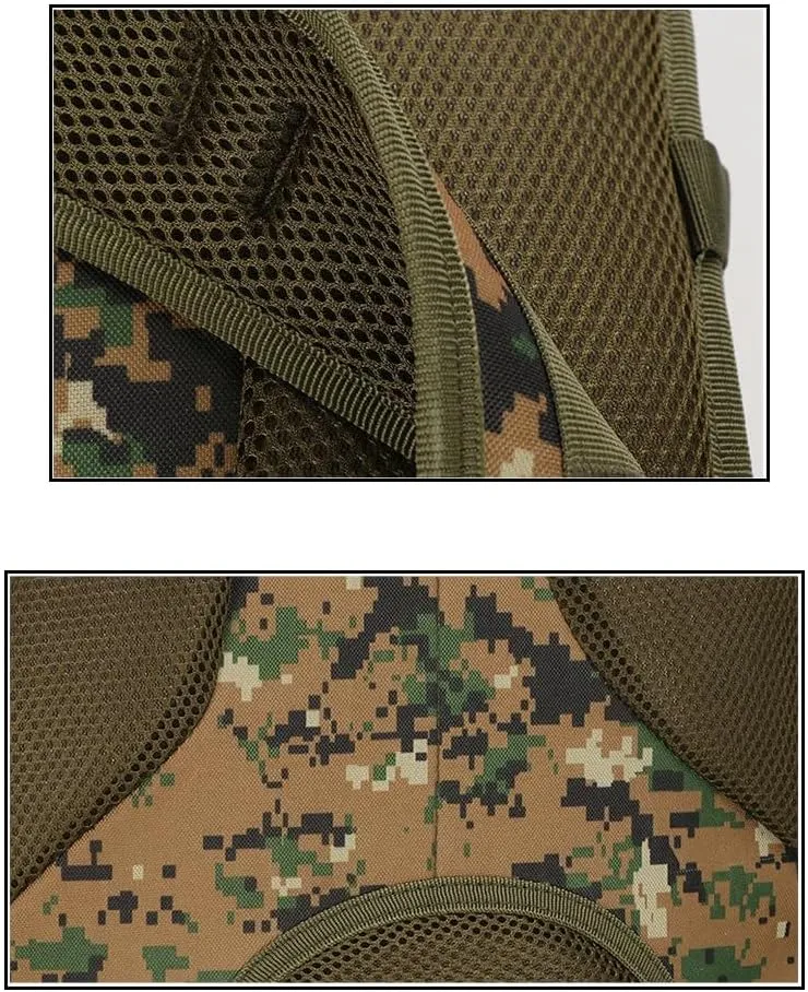 Tactical Backpack Military Molle Hiking 36-55L Tactical Bag Outdoor Camouflage Hiking Bag Camouflage