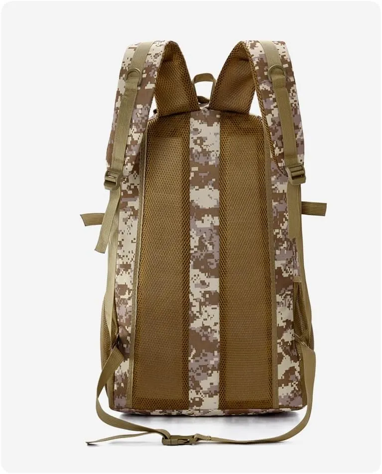 Tactical Backpack Military Molle Hiking 36-55L Tactical Camouflage Outdoor Sports Camouflage Bag Hiking Black