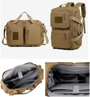 Tactical Backpack Military Molle Hiking 36-55L Triple Bag Military Fan Outdoor Mountaineering Camouflage Shoulder Bag Black