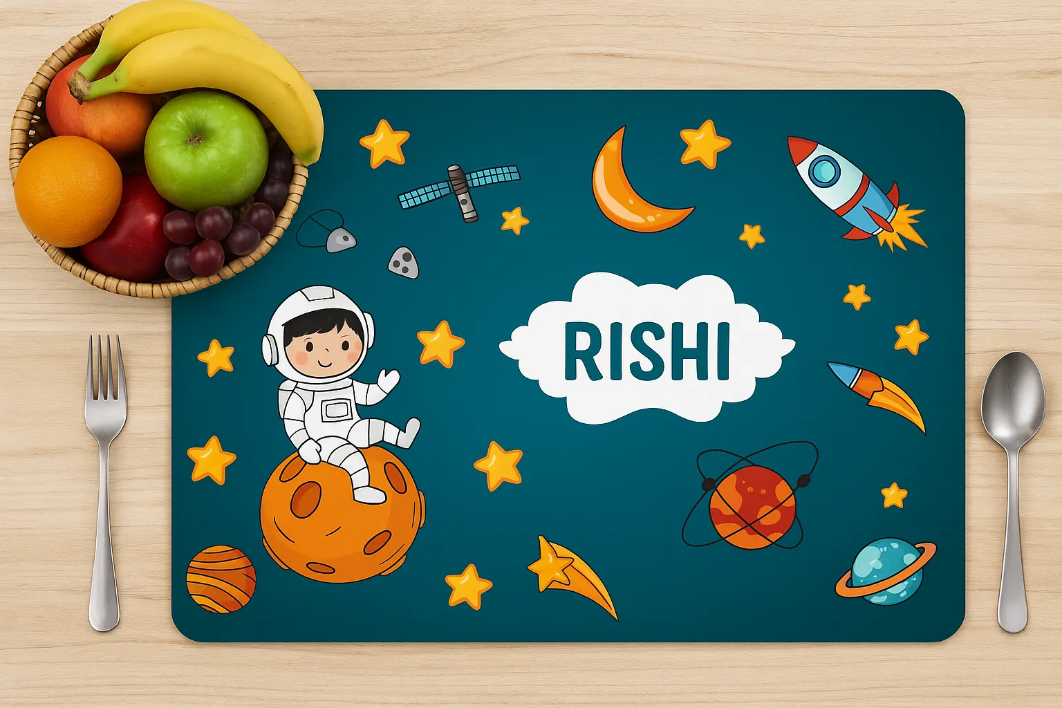 Technologically advanced Space Digital Table Print Mat