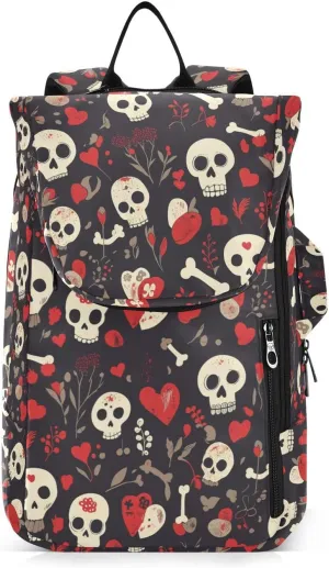 Tennis Sport Bag for Women Large Sturdy Skull Valentine Black Gym Bags Travel Backpack for Men Women Tennis Sport mochila de tenis para mujer