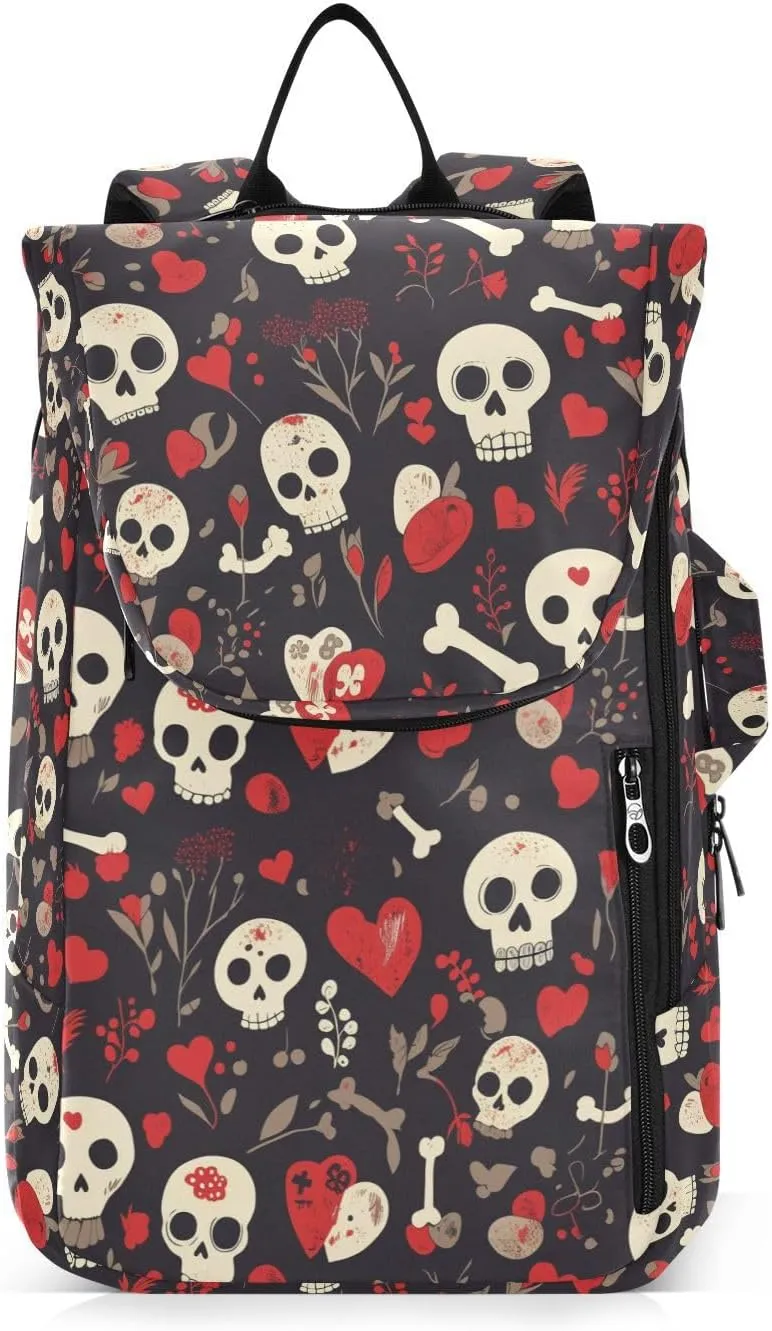 Tennis Sport Bag for Women Large Sturdy Skull Valentine Black Gym Bags Travel Backpack for Men Women Tennis Sport mochila de tenis para mujer