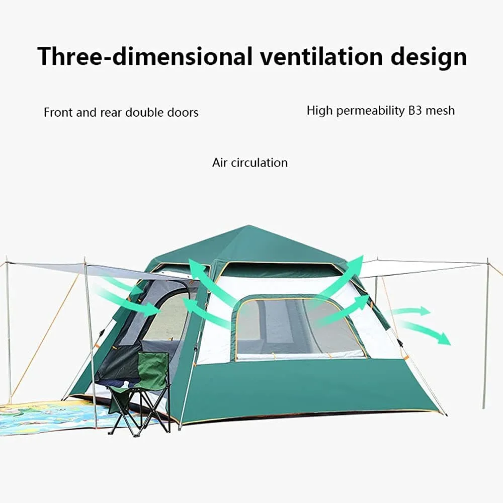 Tents Camping for 3-4 People,5-6 People, Waterproof and Windproof, Easy to Install, Backpacking, Ventilated and Suitable for Outdoor and Hiking Trips
