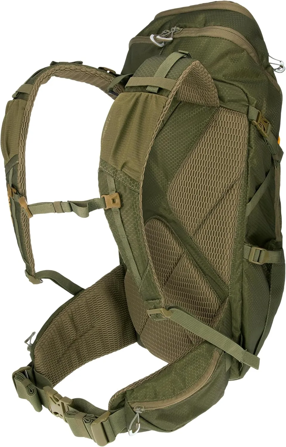 TENZING 2300 Whitetail Day Pack Rugged Camo Hunting Backpack with 4 Compartments & 13 Organizational Pockets, Hydration Bladder, Olive Green, One Size