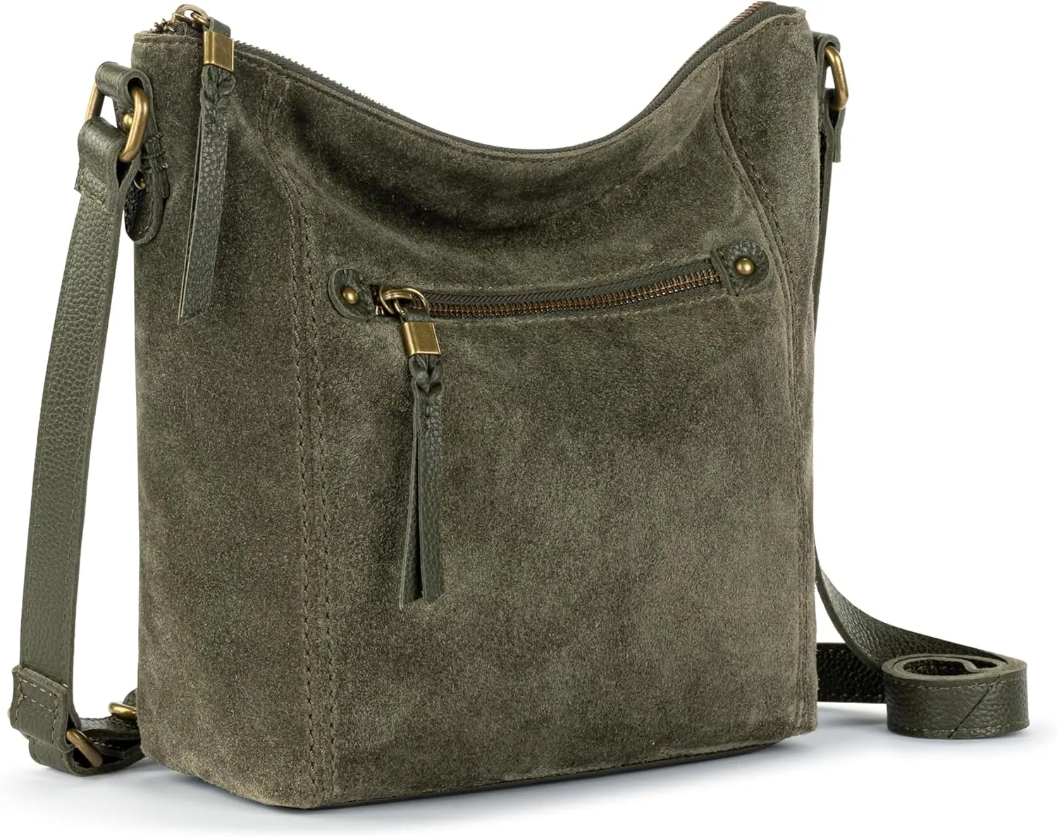 The Sak Ashland Crossbody Purse - Women's Leather Handbag For Everyday & Travel - Cross Body With Adjustable Shoulder Strap