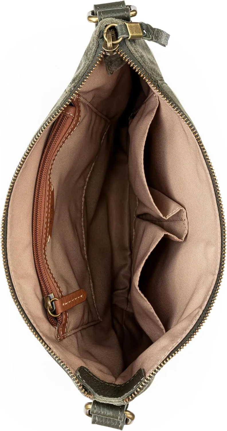 The Sak Ashland Crossbody Purse - Women's Leather Handbag For Everyday & Travel - Cross Body With Adjustable Shoulder Strap
