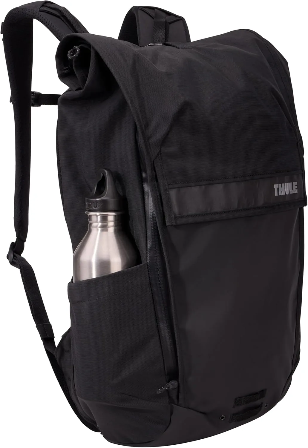 Thule Paramount Bike Commuter Backpack - 20L Capacity - Adjustable fit - 16" Padded Laptop Sleeve and 11" Tablet Pocket - Rolltop Closure - Side Phone Pocket - Taillight Loop