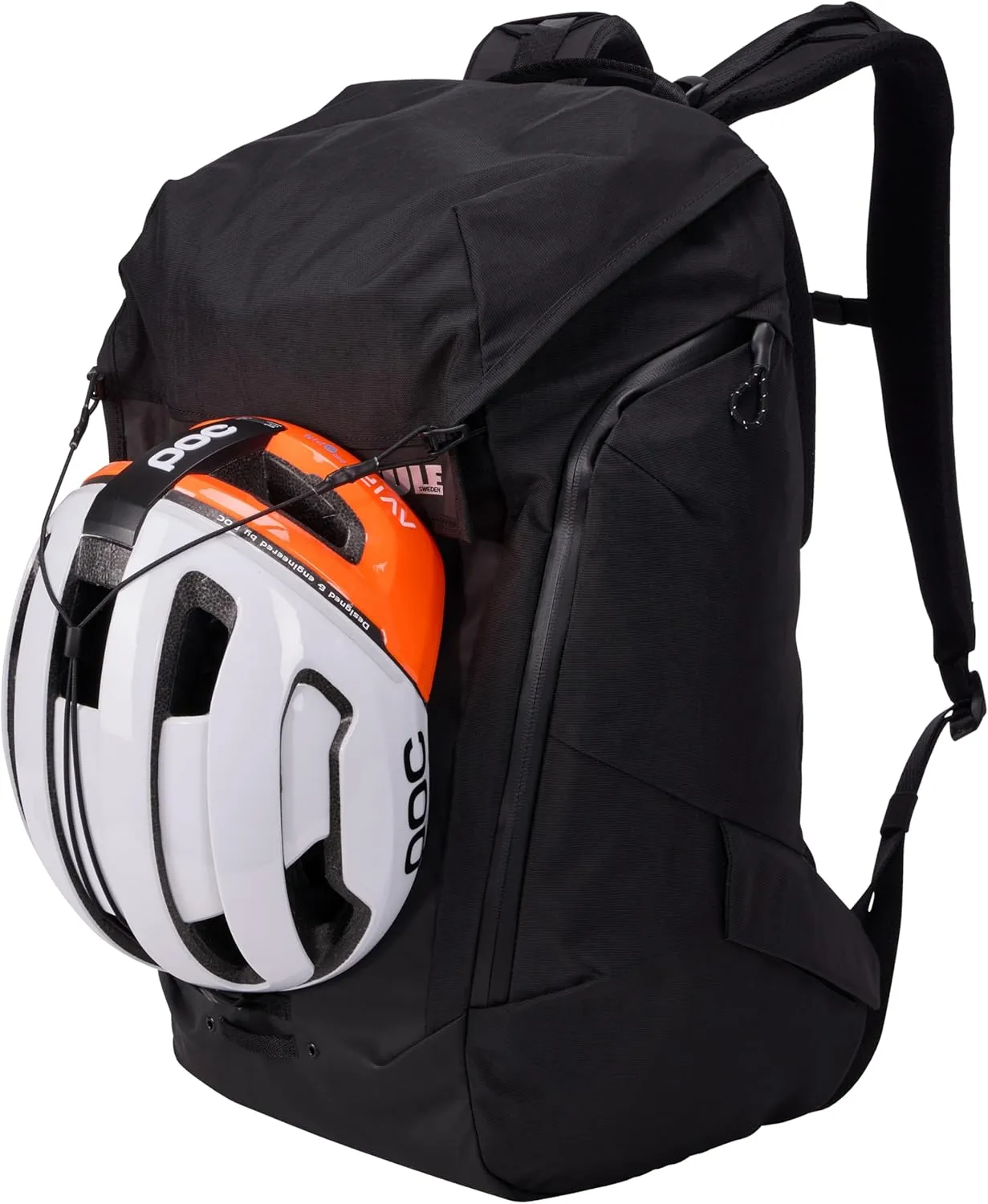 Thule Paramount Bike Commuter Backpack - 28L Capacity - Adjustable fit - 16" Padded Laptop Sleeve and 11" Tablet Pocket - Helmet Attachment - Accessible Side Phone Pocket - Taillight Loop