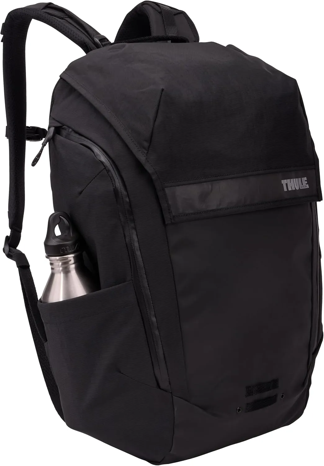 Thule Paramount Bike Commuter Backpack - 28L Capacity - Adjustable fit - 16" Padded Laptop Sleeve and 11" Tablet Pocket - Helmet Attachment - Accessible Side Phone Pocket - Taillight Loop