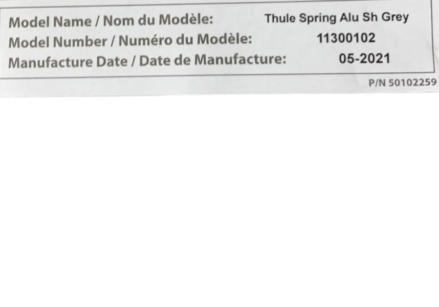 Thule Spring Stroller, 2021, Aluminum, Shadow Gray