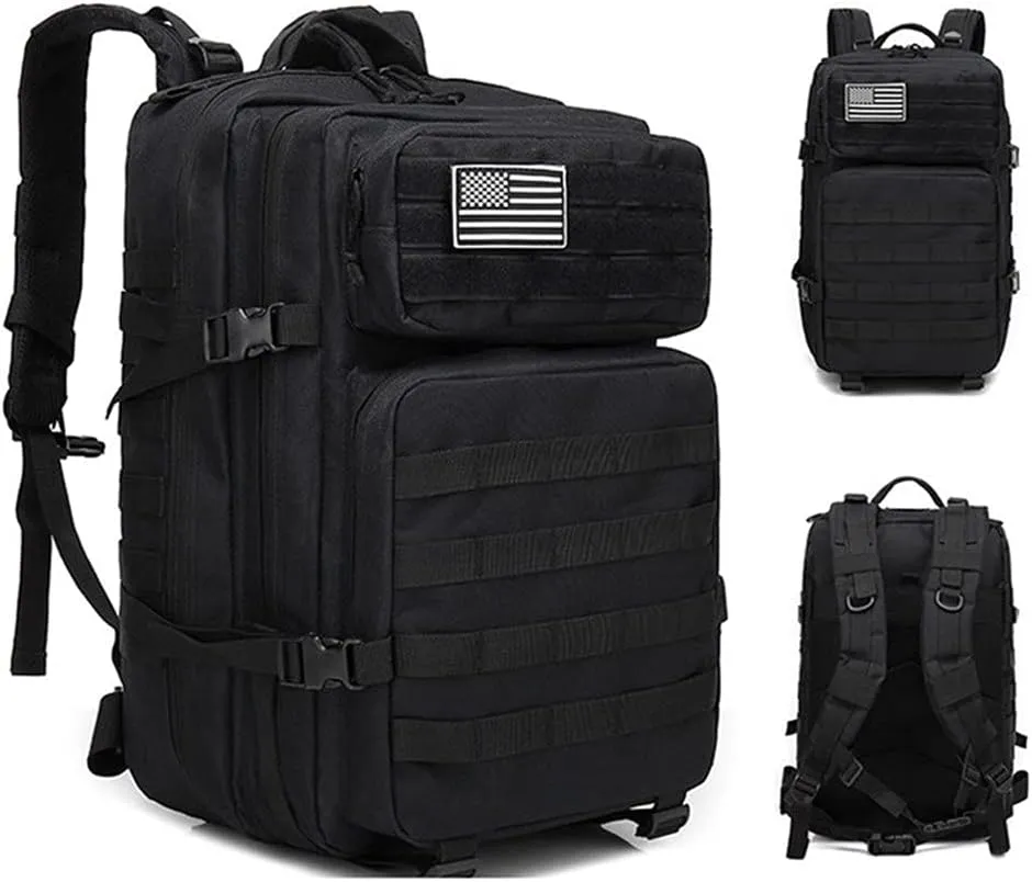 TOMITANY Military Tactical Backpack 45L Army 3 Days Assault Pack Bag Large Nylon 900D Mens Molle Rucksack