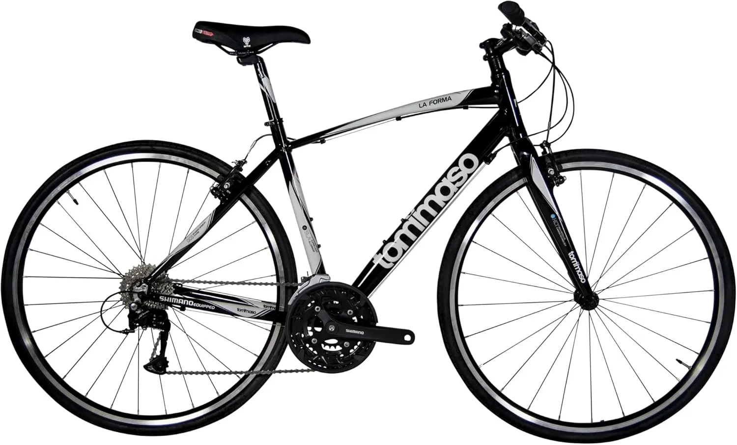 Tommaso La Forma Aluminum & Carbon Mens Hybrid Bike Women Road Bicycle Adult Bikes Womens