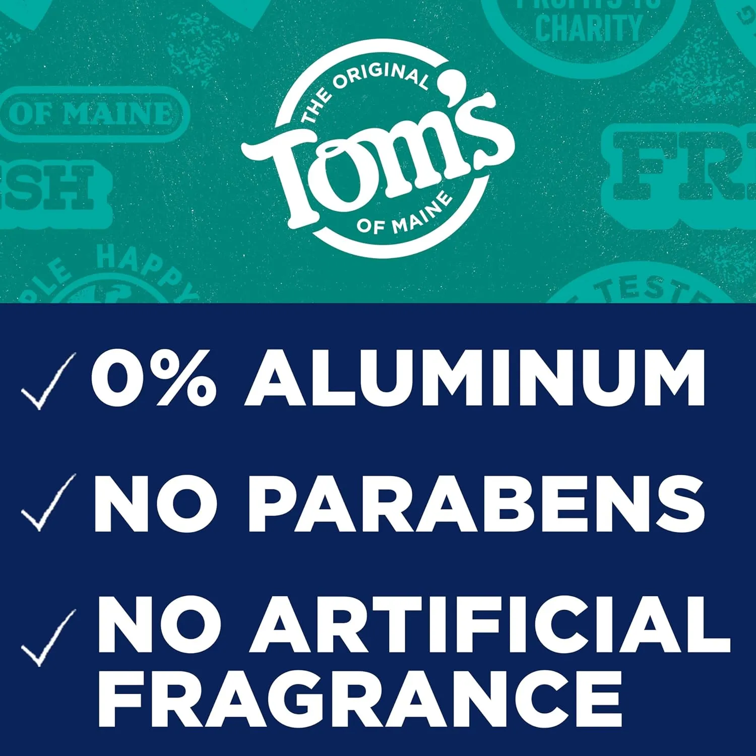 Tom's of Maine Complete Protection Aluminum-Free Natural Deodorant for Men, Sandalwood & Vanilla, 2.6 oz