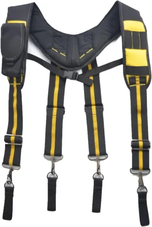 Tool Belt Suspender Tool Pouch Suspender Loop Attachment Duty Belt Harness Padded Tool Belt for Outdoor Handyman Climbing