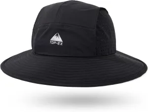 TOP-EX Breathable Oversized XL XXL Waterproof UPF50  UV Protection Packable Fishing Sun Hats for Men Chin Strap