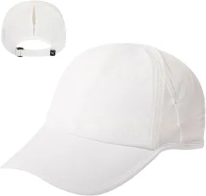 TOP-EX XL Cooling UV 50 High Ponytail Baseball Hat for Women - Most Women Start with S/M - Breathable for Running Golf Sports