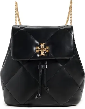 Tory Burch Women's Kira Diamond Quilt Mini Backpack, Black, One Size