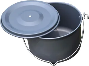 Totority Lightweight Camping Pot with Ergonomic Handle Capacity Hanging Cookware for Outdoor Cooking Picnics and Camping Adventures for People Non Stick