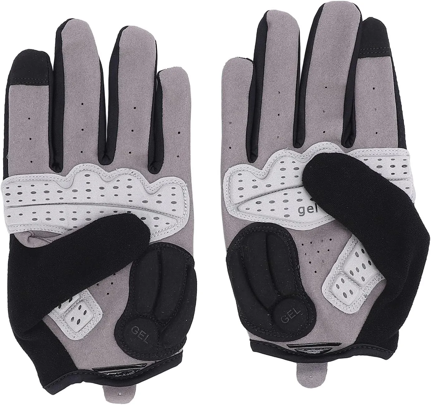Touchscreen Cycling Gloves, Shock Absorbing Full Finger Workout Gloves with Anti Slip Grip for Outdoor Riding