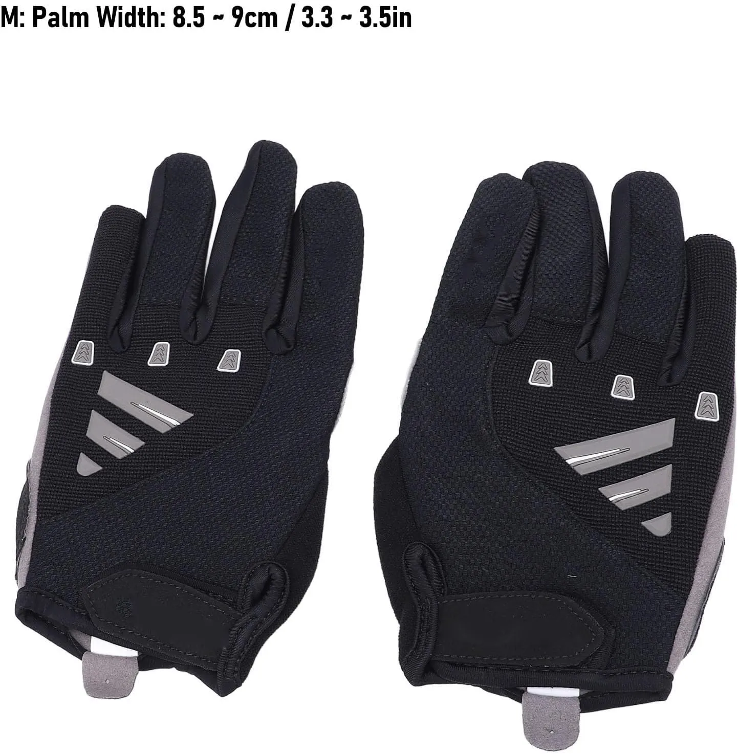 Touchscreen Cycling Gloves, Shock Absorbing Full Finger Workout Gloves with Anti Slip Grip for Outdoor Riding