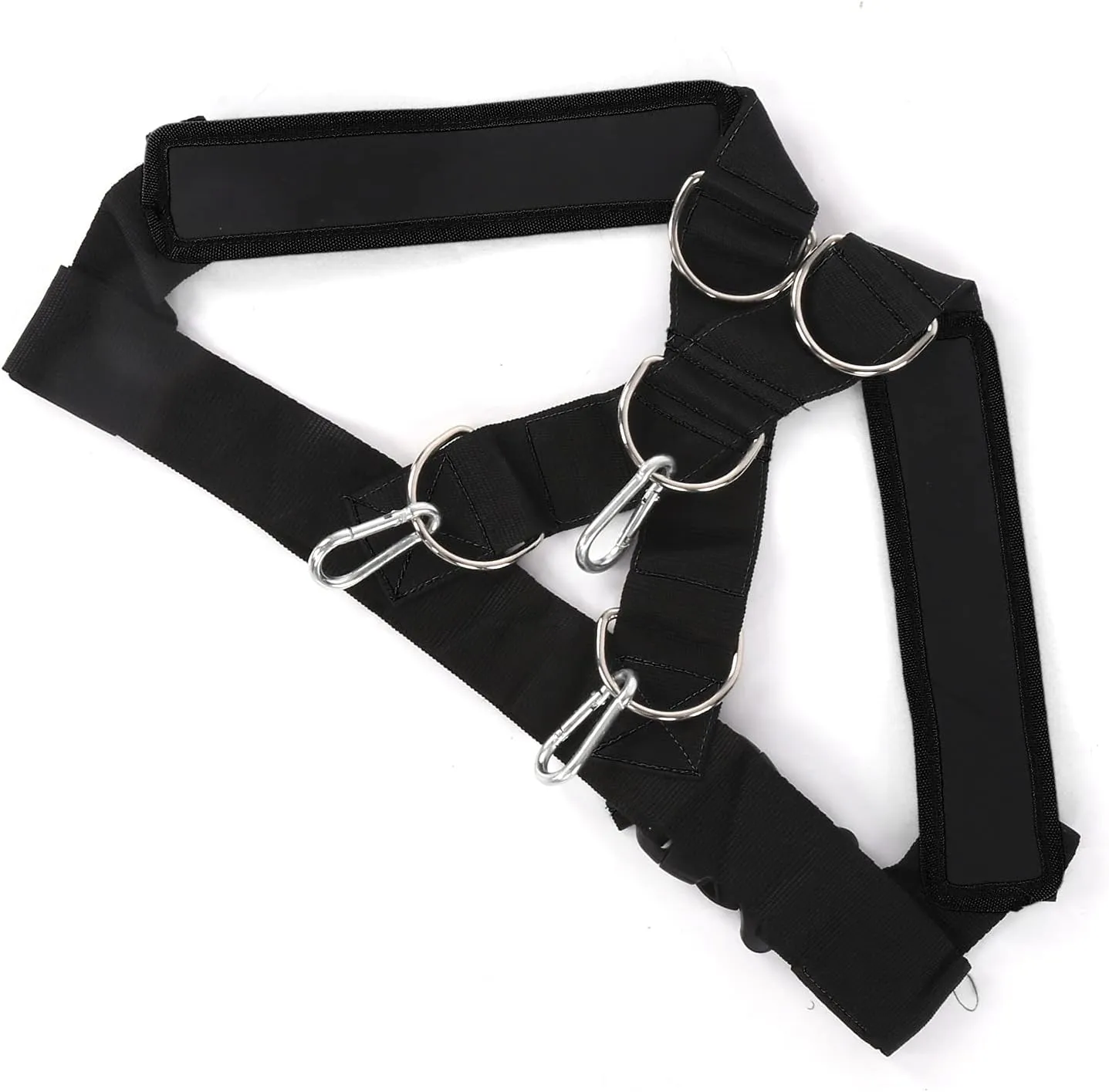 Training Harness Vest with Weight Bearing Shoulder Strap, Padded Shoulder Straps for Bands, Pulling Sled,