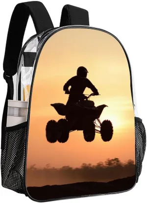 Transparent Daypack Backpack for Climbing Outdoors Running - Big Capacity Multipurpose Anti-Theft Bookbag, Atv Or Quad Dirt Bike Travel Hiking & Camping Rucksack