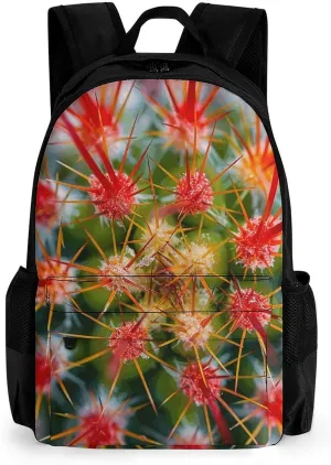 Travel Backpack for Men Women 15.6 Inch Laptop Backpack Cactus Thorns Photos Carry On Backpack Work Business Backpacks