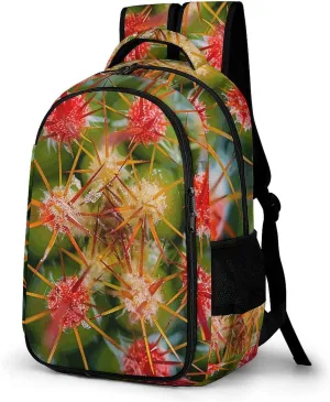 Travel Backpack for Men Women Carry On Backpack 15.6 Inch Laptop Backpack Cactus Thorns Photos Work Business Backpacks