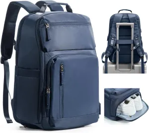 Travel Backpack For Women Men Laptop Backpack For Traveling On Airplane Travel Backpack Carry On Flight Approved Carry On Backpack Spirit Airlines Personal Item Bag 18x14x8 Blue