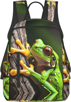 Tree Frog Baby print Fashion Backpacks Hiking Camping Day bags Men Women Traveling Outdoor backpacks
