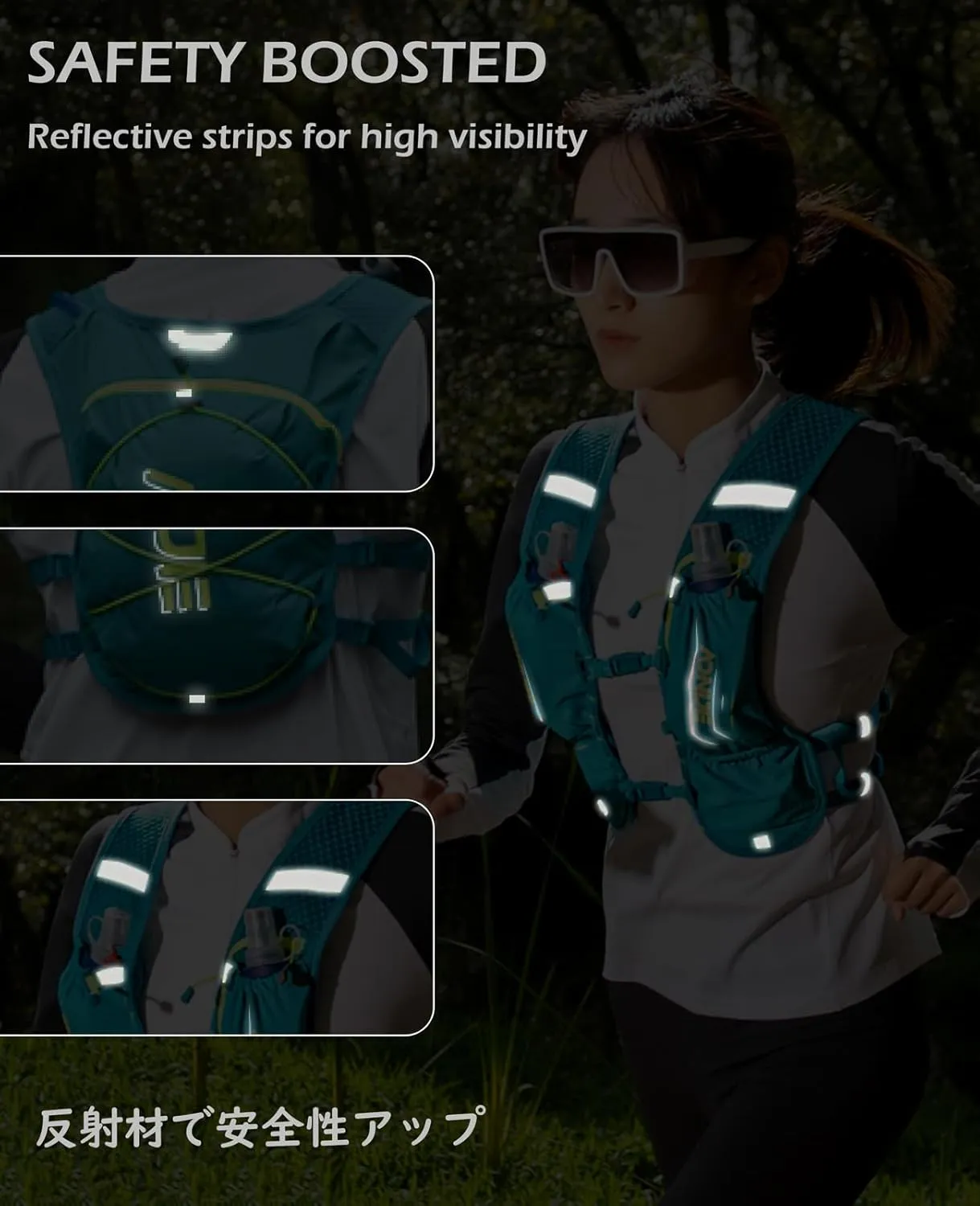 TRIWONDER Running Hydration Vest 5.5L 5L Water Pack Backpack for Women Men Runner Trail Race Marathon Cycling Hiking Jogging