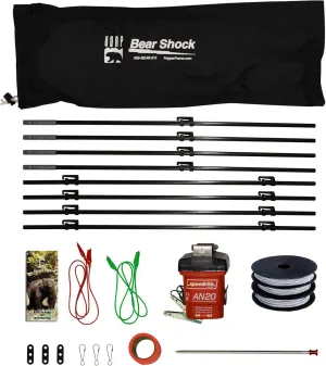 UDAP Ultra Light Electric Fence for Camp, Portable Camping Kit, 27 ft x 27 ft, BEF