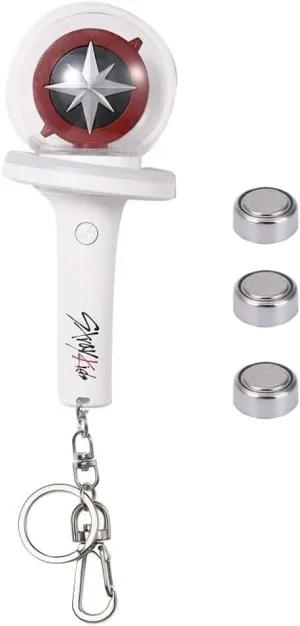 Uknown Kpop Stray Kids Light Stick Ver 2 Keychain Concert Fan Gift SKZ Goods Light Stick Color and Speed ​​Adjustable Includes 15 Modes