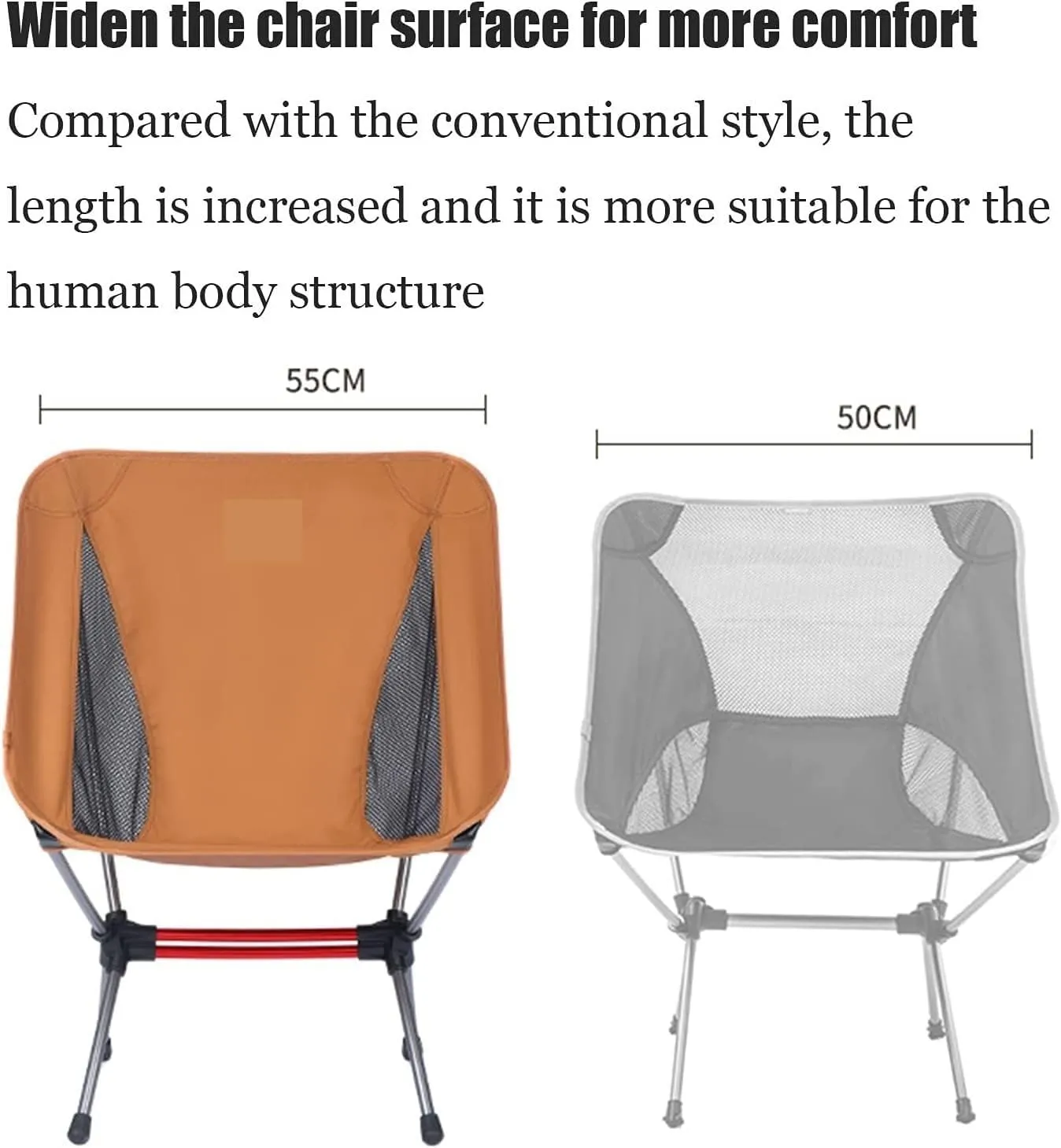 Ultralight Camping Chair Backpack Camping Chair Travel Hiking Foldable Portable Outdoor Beach Backpack Seat Folding Chair Double Sided Breathable Mesh Folding Chair